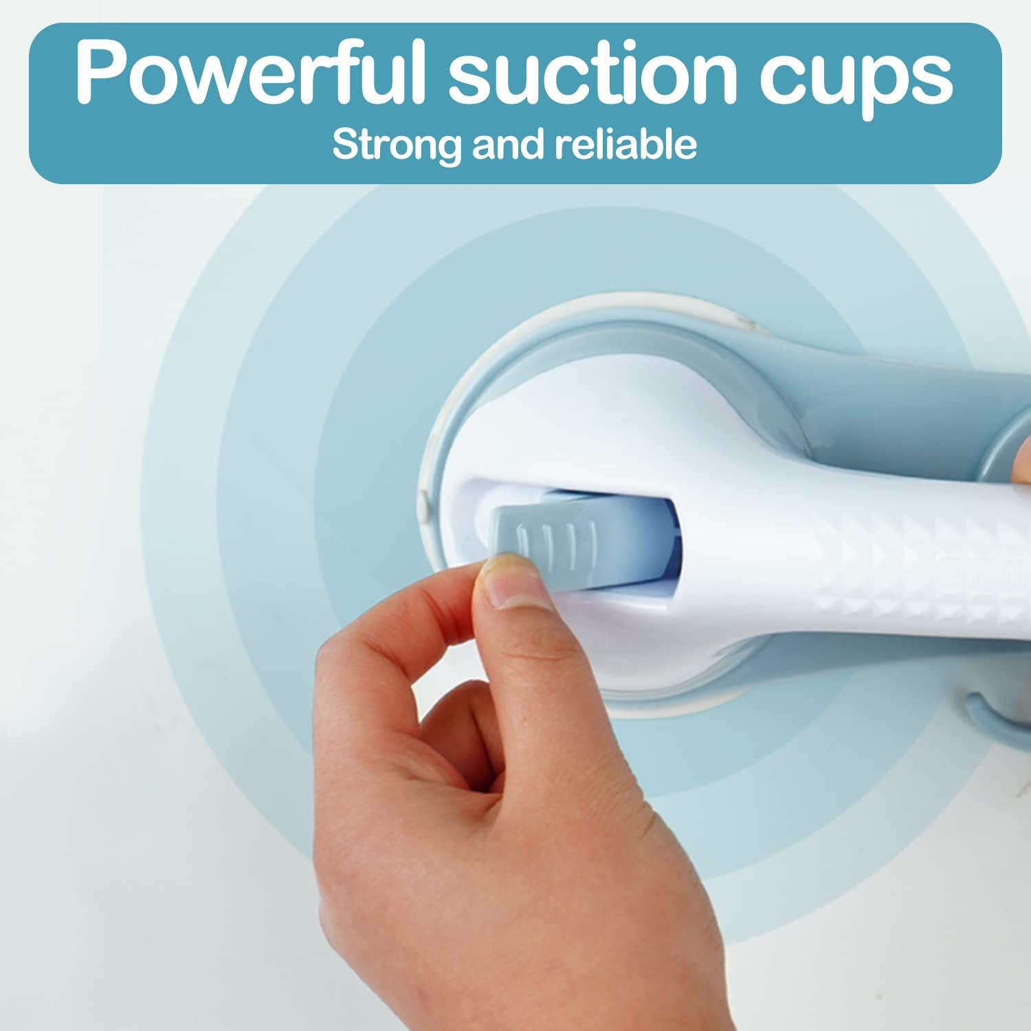 Thanh hỗ trợ WC 29cm, thanh hỗ trợ phòng tắm không an toàn không phải, tay cầm vòi hoa sen với cốc hút, tay cầm bồn tắm cho người già/khuyết tật/trẻ em