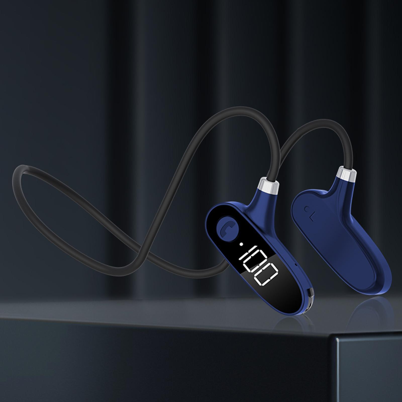 2x Bone Conduction Bluetooth 5.2 Headphones Headsets 10H Black