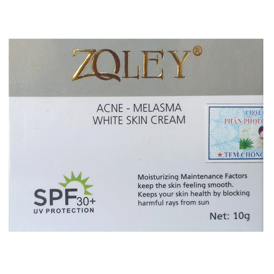 Kem Trị Mụn Trắng Da Zoley 10g