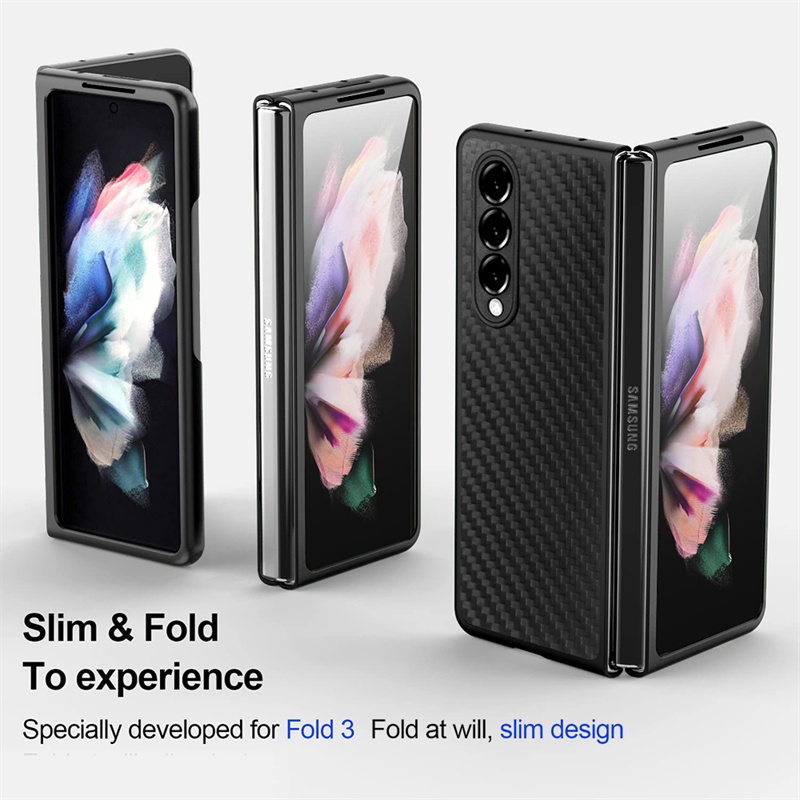 Ốp lưng chống sốc cho Samsung Galaxy Z Fold 4 hiệu X-Level Kevlar Folding Screen (chất liệu vân carbon cao cấp, trang bị khả năng chống va đập cực tốt) - hàng nhập khẩu