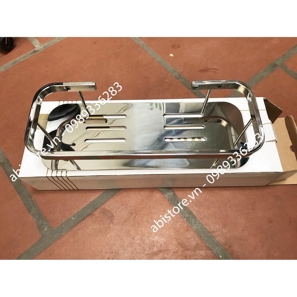 KỆ INOX 1 TẦNG TREO TƯỜNG NHÀ TẮM ĐẸP SÁNG BÓNG GIÁ RẺ