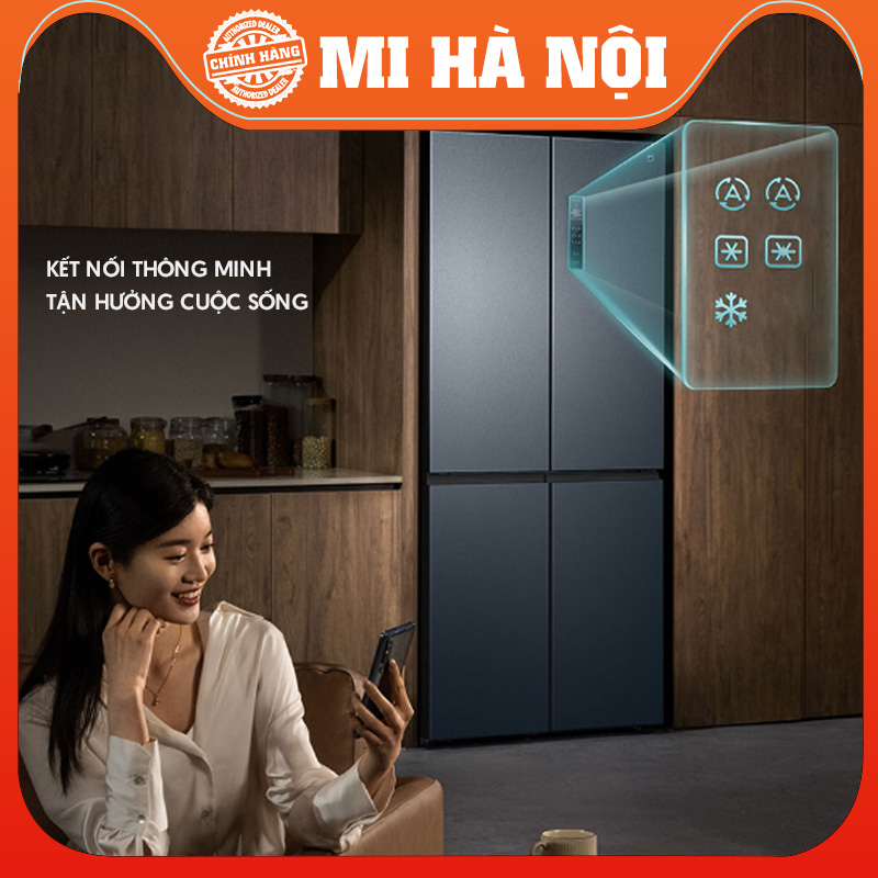 Tủ lạnh thông minh 4 cánh Xiaomi Mijia 606L – Có ion khử khuẩn, cấp đông nhanh chóng, hàng chính hãng