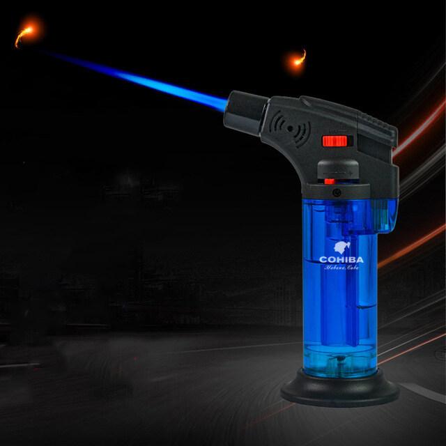 Vỏ Hột Quẹt Bật Lửa khò 1 tia  COB-001 hiển thị mức nhiên liệu đẹp độc lạ - dùng gas cao cấp ( nhiều màu ) (KHÔNG XĂNG KHÔNG GAS)
