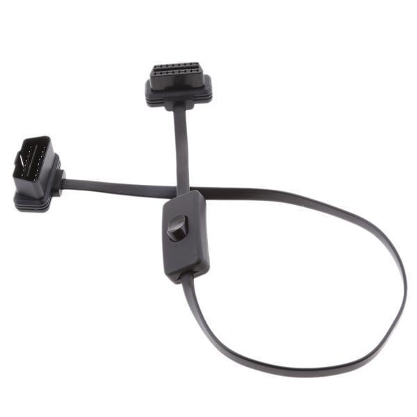 5x16 Pin M to F With Switch OBD2 Cord Extension Cable Adapter Connector On/Off