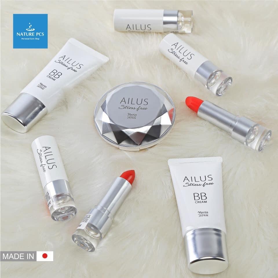 Kem BB trang điểm đa chức năng Naris Ailus Stress Free Cream Nhật Bản 30g