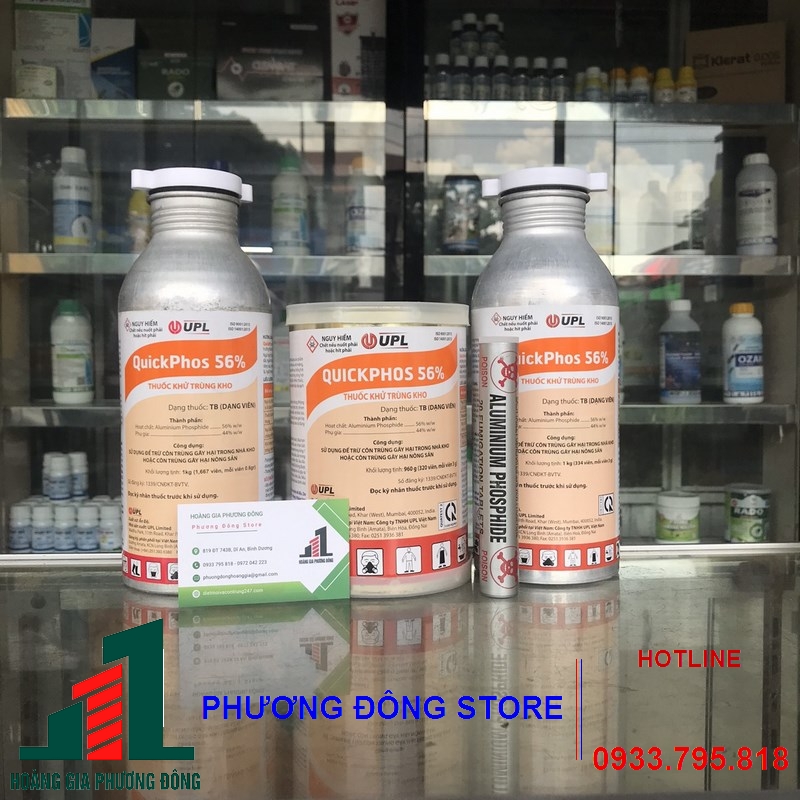 Thuốc xông diệt côn trùng nông sản Quickphos 56%_ 320 viên
