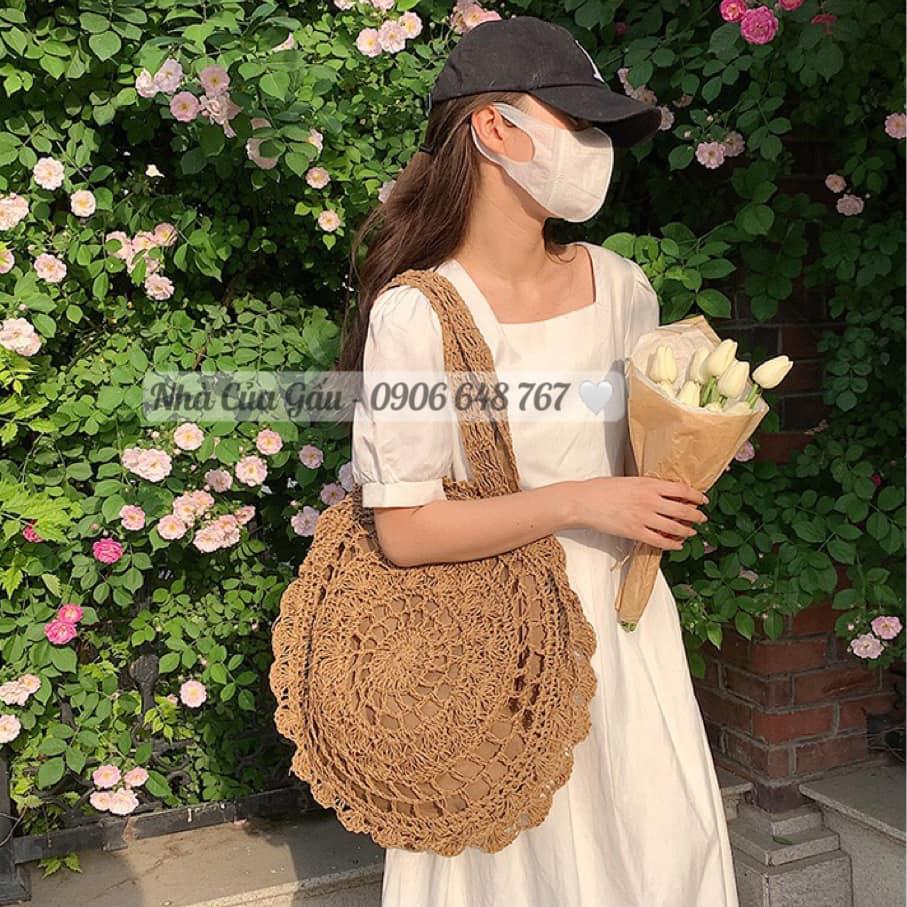 Túi cói trống siêu to, siêu cưng cực đẹp