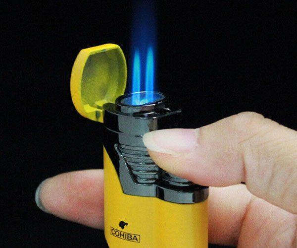 Vỏ Hột Quẹt Bật Lửa khò 2 tia  COB-359 thiết Kế Nhỏ Gọn tiện Lợi Lửa Khò Mạnh Mẽ - Dùng Gas Cao Cấp (KHÔNG XĂNG KHÔNG GAS)