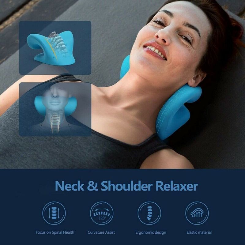 Gối massage cột sống cổ, bấm huyệt cổ vai gáy, hỗ trợ nắn chỉnh, phục hồi chức năng cổ vai gáy