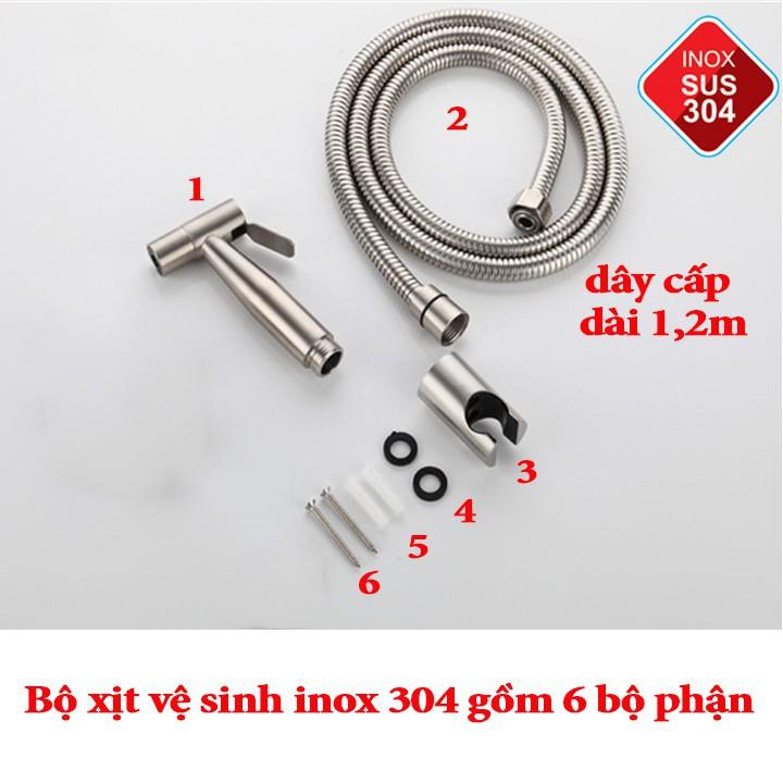 Vòi Xịt Vệ Sinh Inox - Vòi Xịt Bồn Cầu Inox Cao Cấp Bền Với Mọi Môi Trường