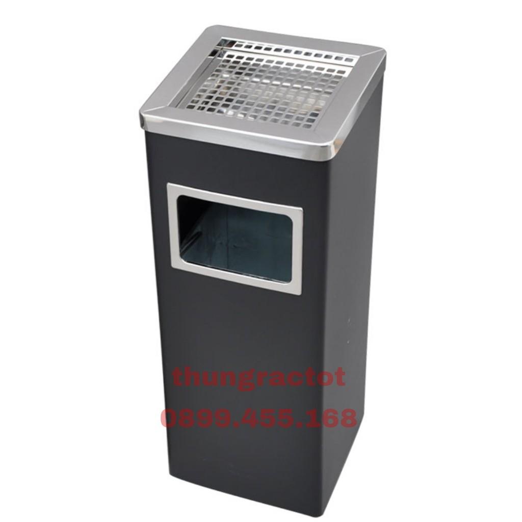 Thùng rác inox vuông