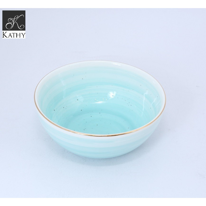 Bát cơm xanh dương chấm bi  11cm SIMPLE  5247X
