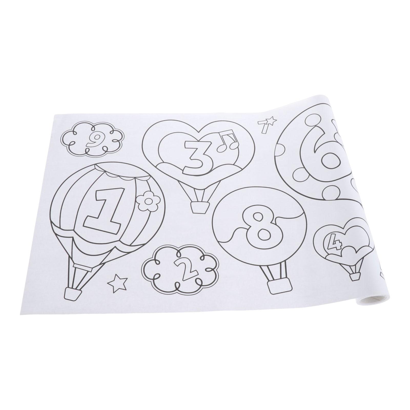Art Paper Roll Sticky Wall Coloring Stickers Birthday Gift Coloring Posters for Party