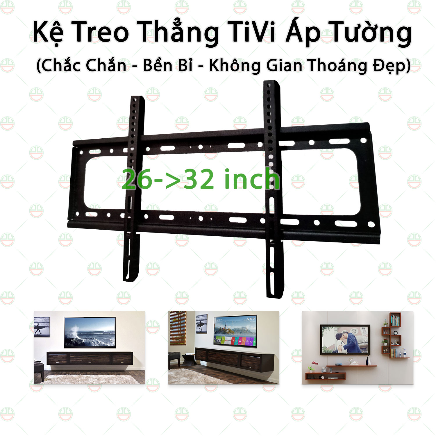 Khung Treo Tivi Thẳng KhoNCC Hàng Chính Hãng - KLM-KTTVT4X6X (Đen