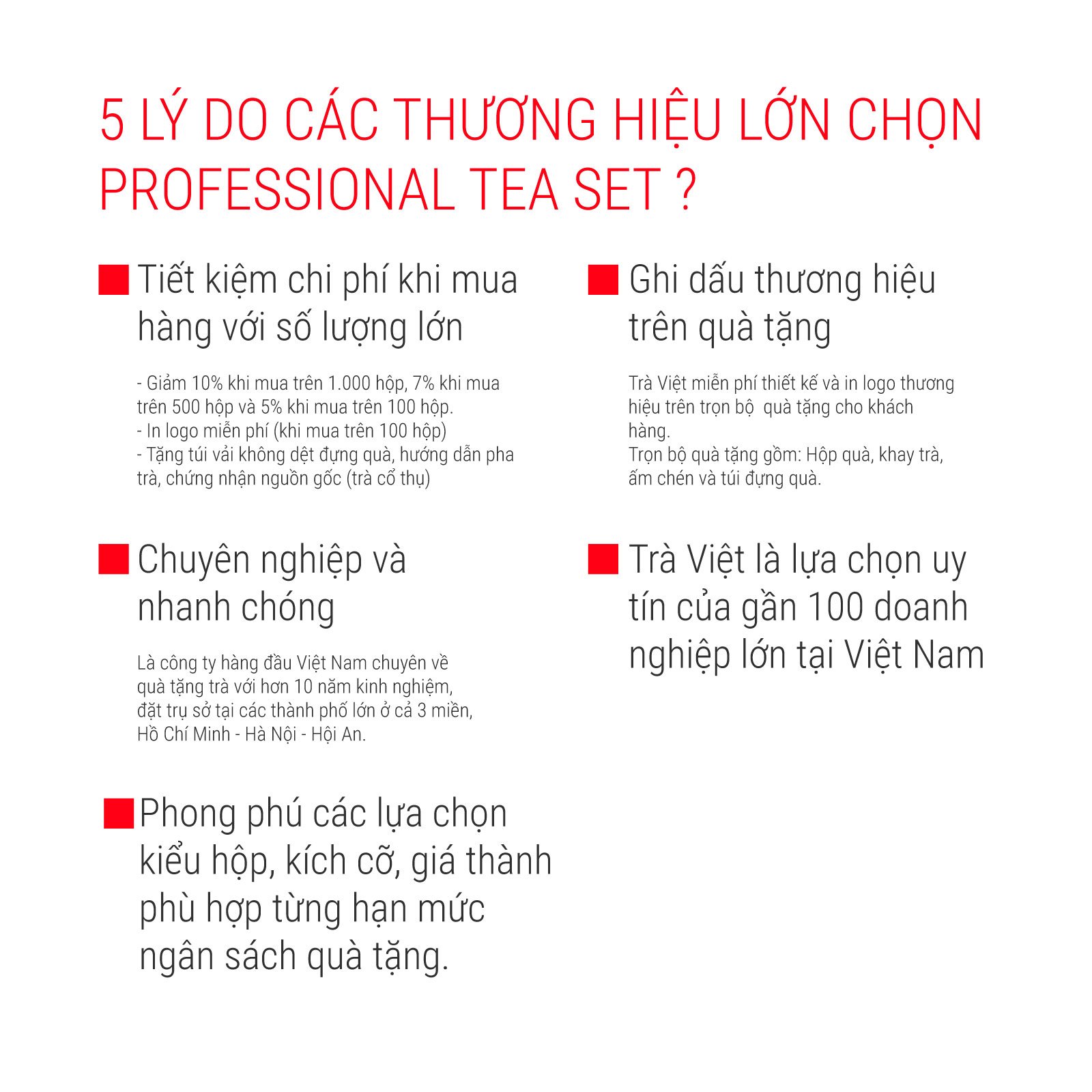 TRÀ VIỆT Hộp Quà Tết Tri Ân Gỗ Thông Trắng New Zealand Cao Cấp
