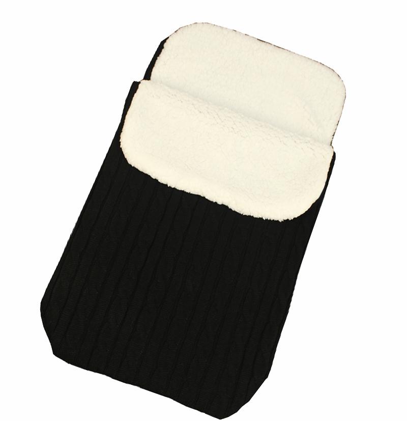 Túi Ngủ Cho Bé Bao Da Mùa Đông Trẻ Em Sleepsack Footmuff Cho Xe Đẩy Dệt Kim Ngủ Bao Trẻ Sơ Sinh Đan Len Slaapzak