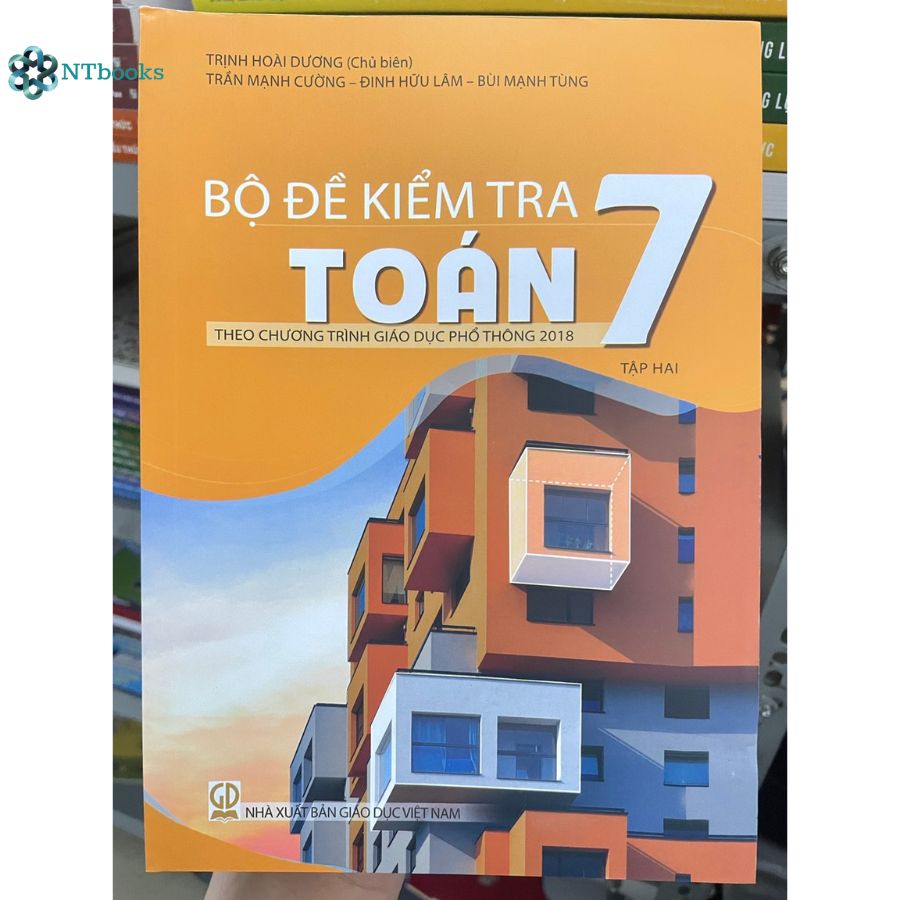 Combo 2 cuốn sách Bộ đề kiểm tra Toán 7 Tập 1 + Tập 2