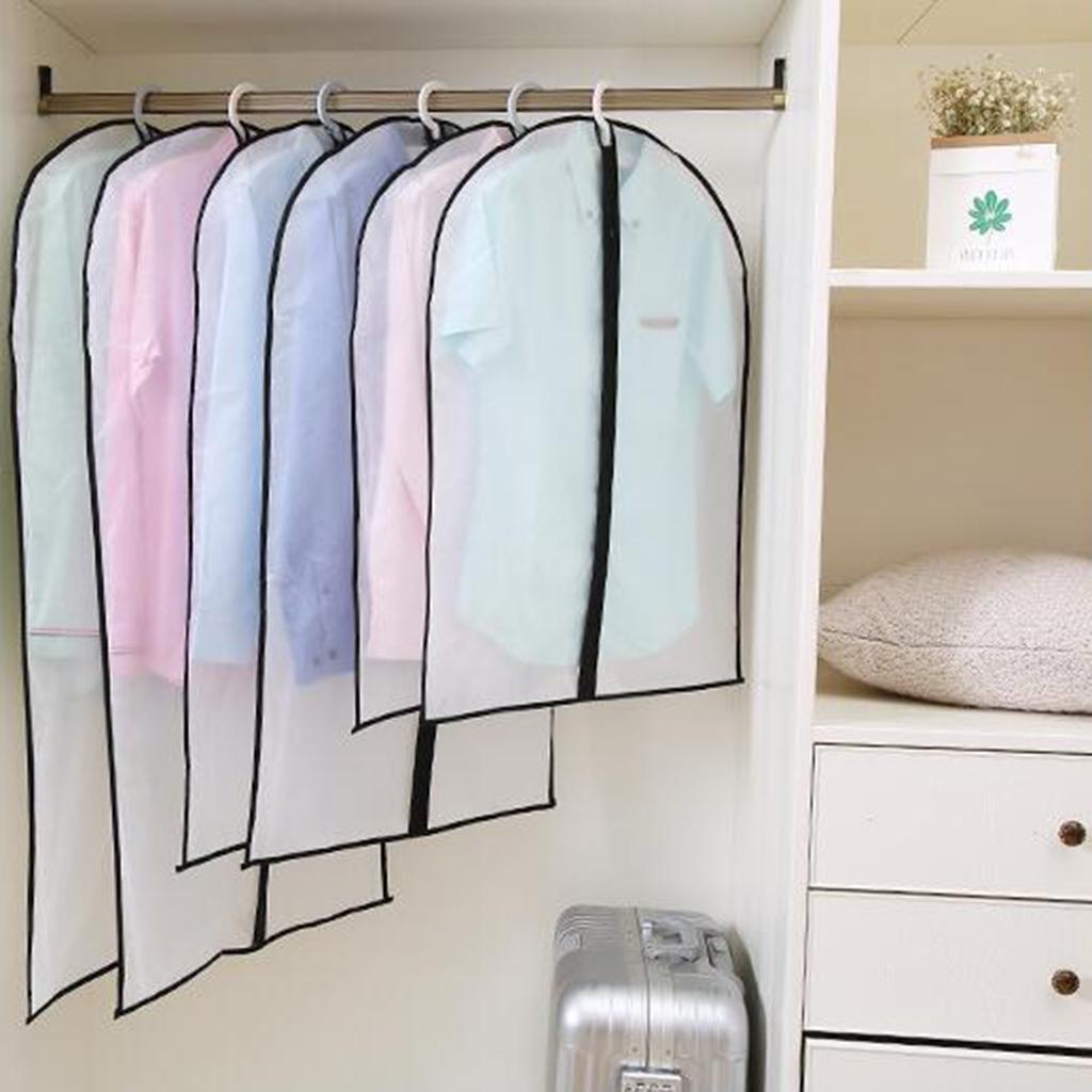 Clothing Dust Cover Transparent Waterproof Coat Storage  60x80cm