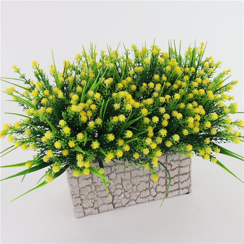 Artificial Plastic Gypsophila Flowers Baby's Breath Flower Plants Grass Home Wedding Floral Decor