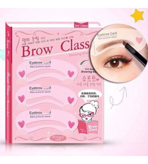 Combo 3 bộ khuôn kẻ lông mày Mini Brow Class Drawing Guide