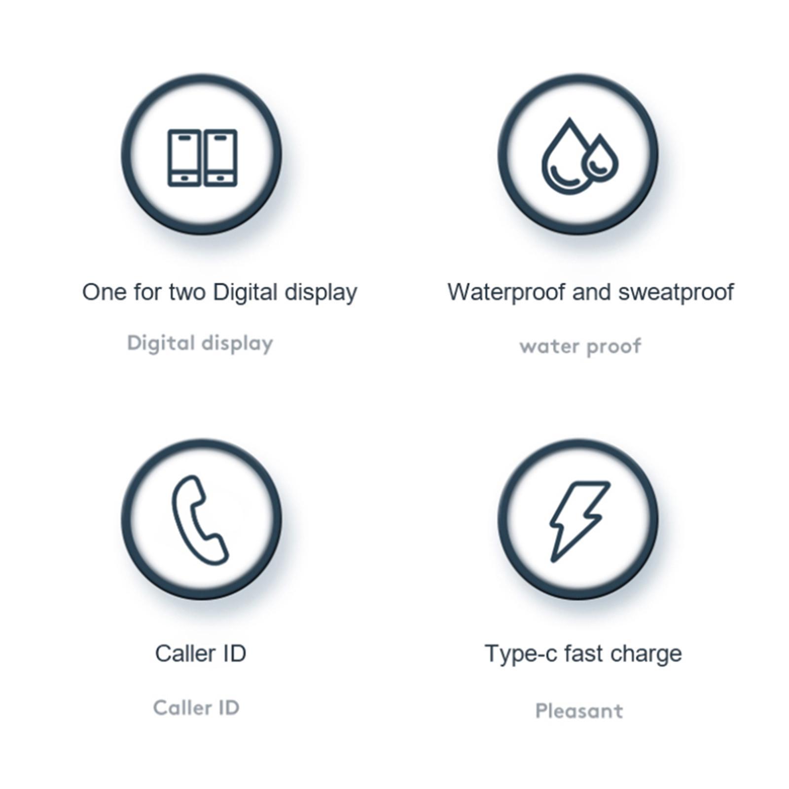 Bluetooth 5.2 Earphone Headphone Multipoint Connection with Microphone