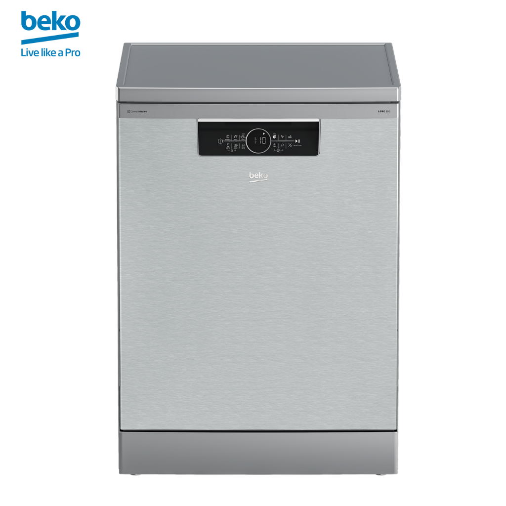 Máy Rửa Chén Độc Lập BEKO Dung Tích 15 Bộ, Rửa Góc Tăng Cường CornerIntense, Tiết Kiệm Điện A++, BDFN36530XC - Hàng Chính Hãng