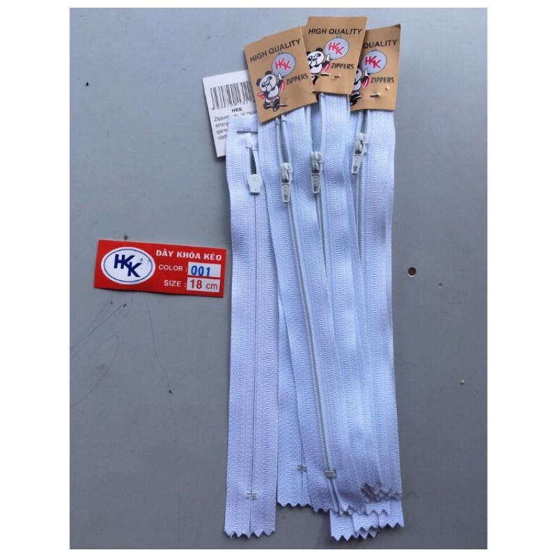 1 lố 12 sợi dây kéo khóa quần tây HKK dài 18CM sử dụng làm dây kéo khóa cho quần tây ...