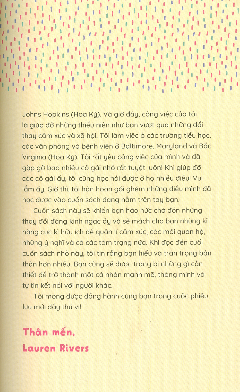 Cẩm Nang Tuổi Dậy Thì Dành Cho Bạn Gái: NÂNG NIU CẢM XÚC - Bật Mí Tư Duy Tích Cực Dành Cho Các Thiếu Nữ
