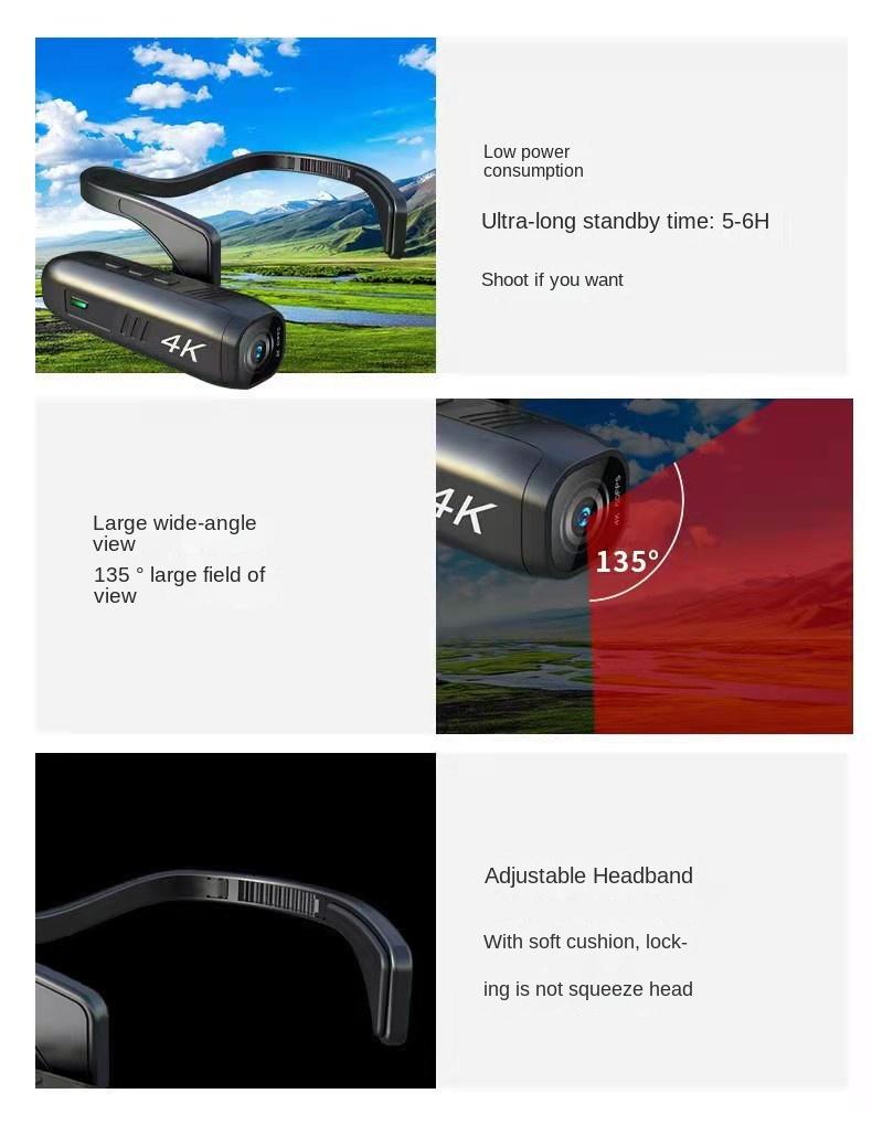 Camera thể thao Headworn Camera thể thao chống rung DV xe đạp xe máy