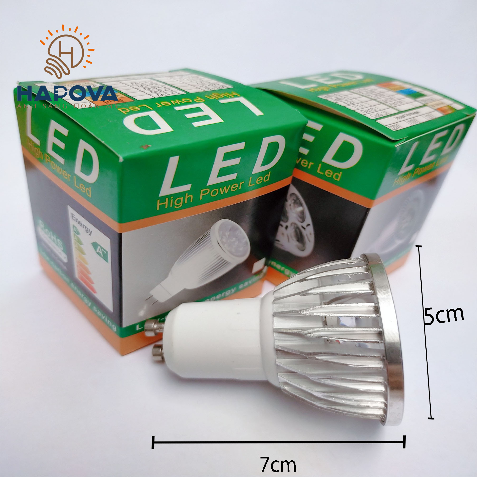 Bóng đèn led công suất HAPOVA RAWIN GU10