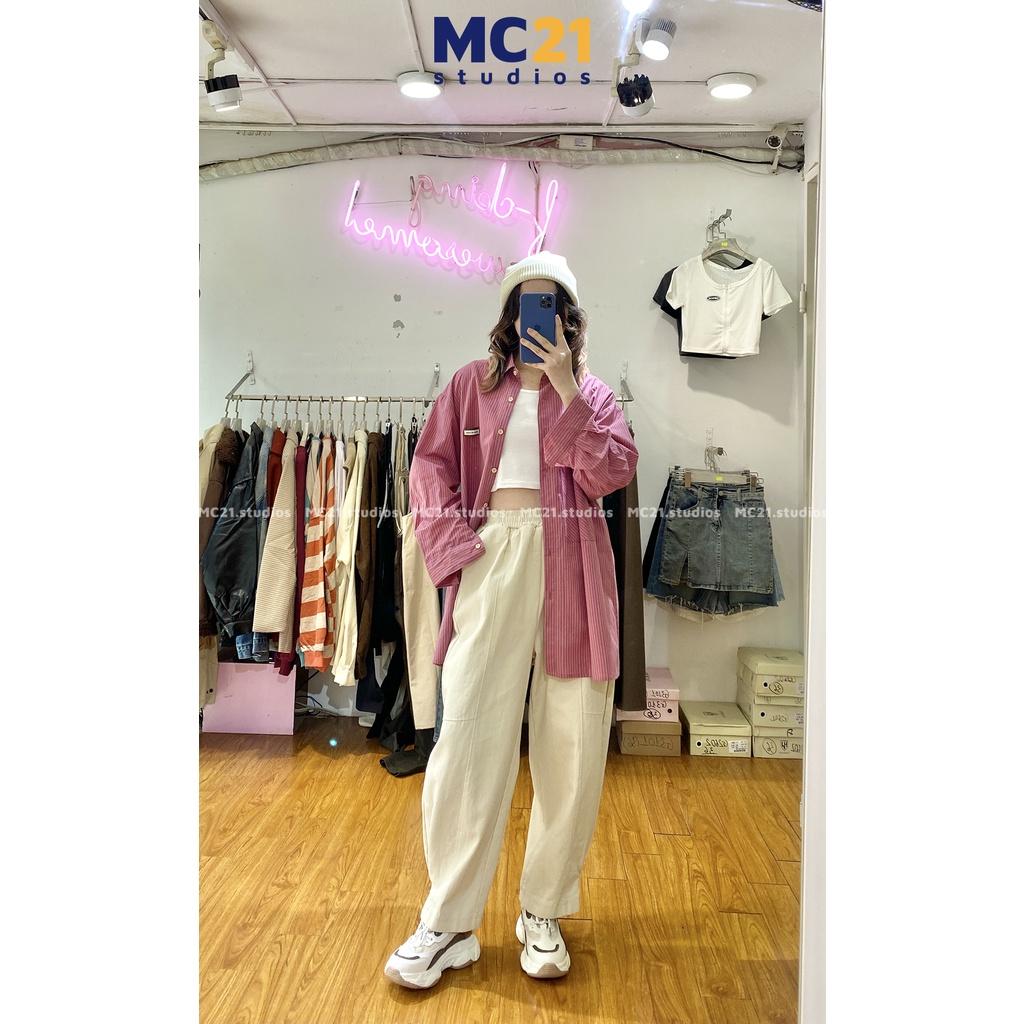 Quần kaki ống rộng MINION CLOTHING Unisex nam nữ dáng bo gấu lưng thun co giãn Ulzzang Streetwear Hàn Quốc Q3201