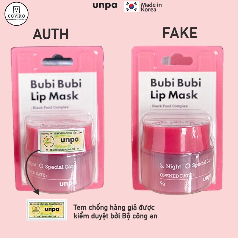 Mặt Nạ Ngủ Cho Môi Giúp Dưỡng Ẩm Và Chống Lão Hóa Unpa Bubi Bubi Lip Mask 9g