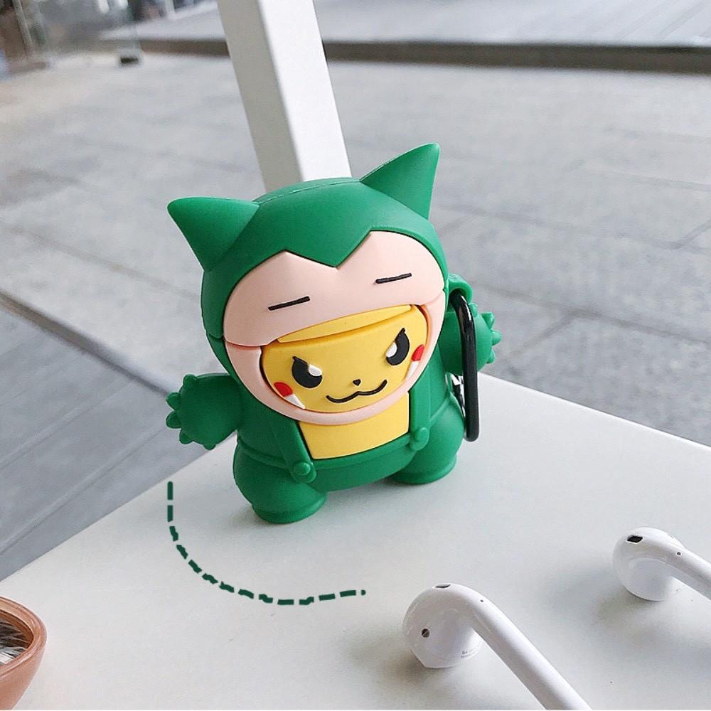 Bao Case Silicon Cho Tai Nghe Apple Airpods - Hình Pokemon hợp thể