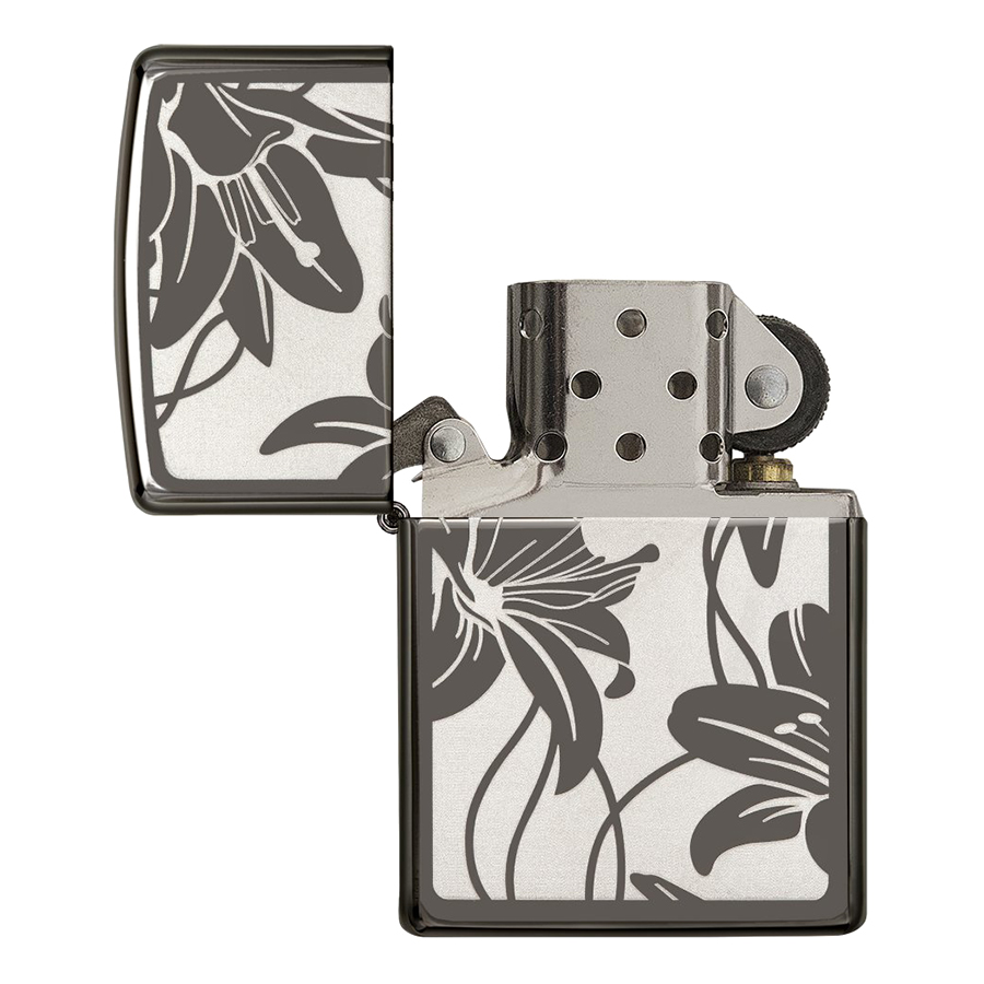 Bật Lửa Zippo 29426 - Lily Black Ice