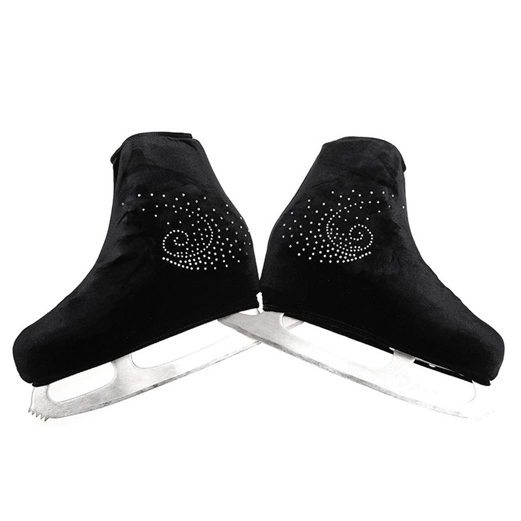 1 Pair Universal Soft Velvet Figure Ice Skating Boot Covers Protector Overshoes For Women Men