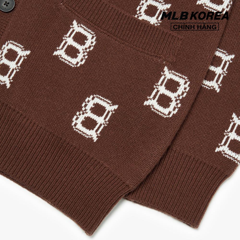 MLB - Áo khoác cardigan phom suông Classic Monogram Front Pattern 3AKCM0124