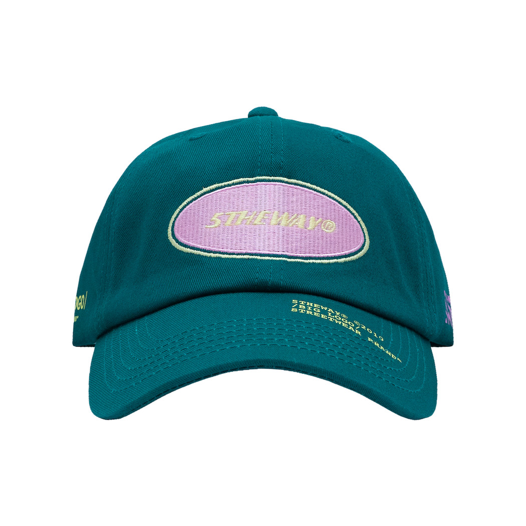 Nón Lưỡi Trai 5THEWAY Xanh Lá aka 5THEWAY /oval/ Unstructure Washed Dad Cap in STORM