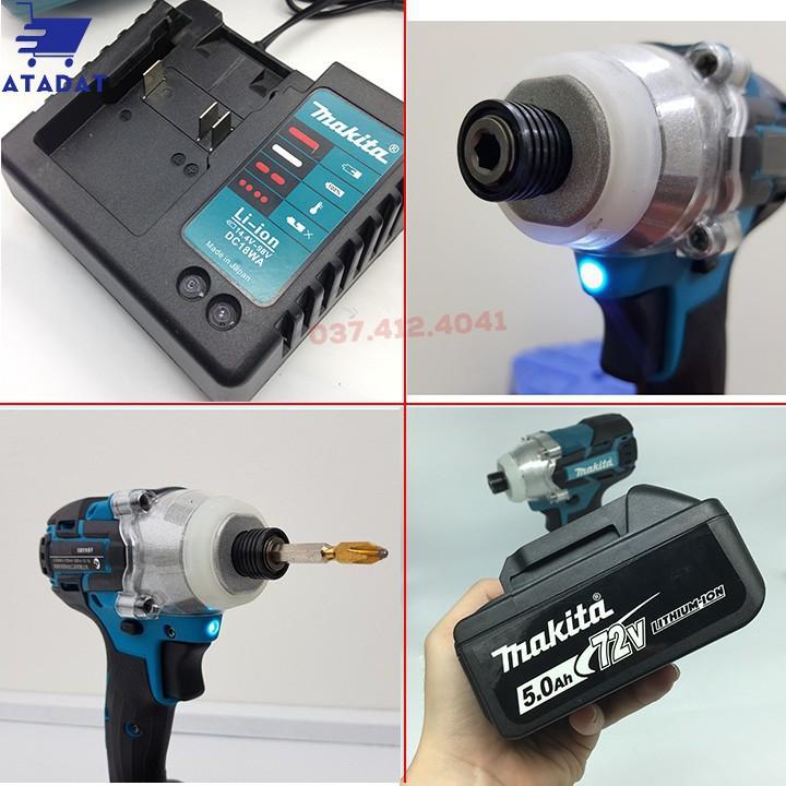 Máy bắt vít chuyên dụng dùng pin Makita 72V, không chổi than, pin 10 cell, Máy khoan pin 100% Lõi đồng