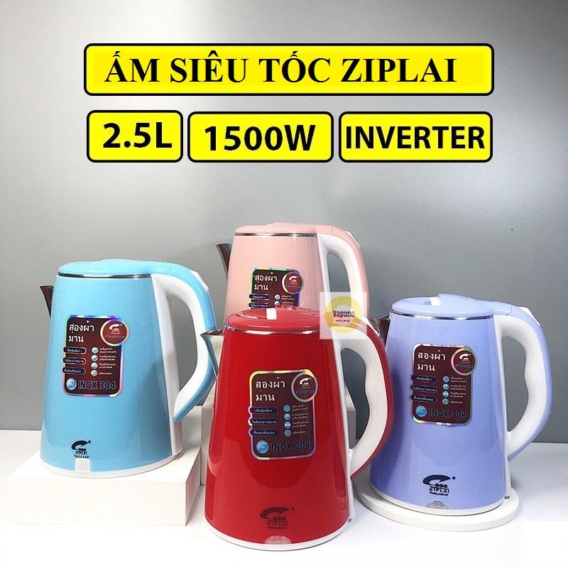 Ấm Siêu Tốc Ziplai Thái Lam 2 Lớp 2,5 Lít -