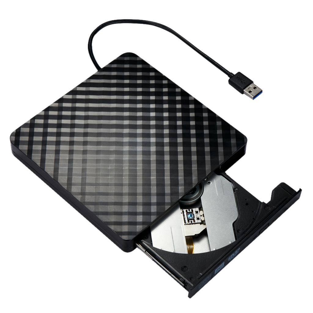 External USB 3.0 High- DVD Burner Optical Drive for Desktop Black