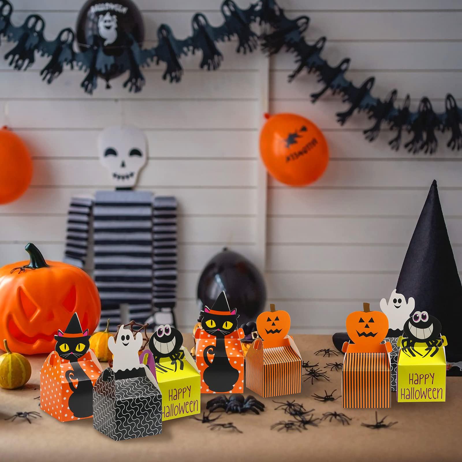 Hộp Kẹo Halloween 24 Cái, Hộp Quà Halloween, Hộp Quà Giấy Halloween Cho Bánh Kẹo Sô Cô La Quà Tặng Trẻ Em Bữa Tiệc Sinh Nhật Halloween