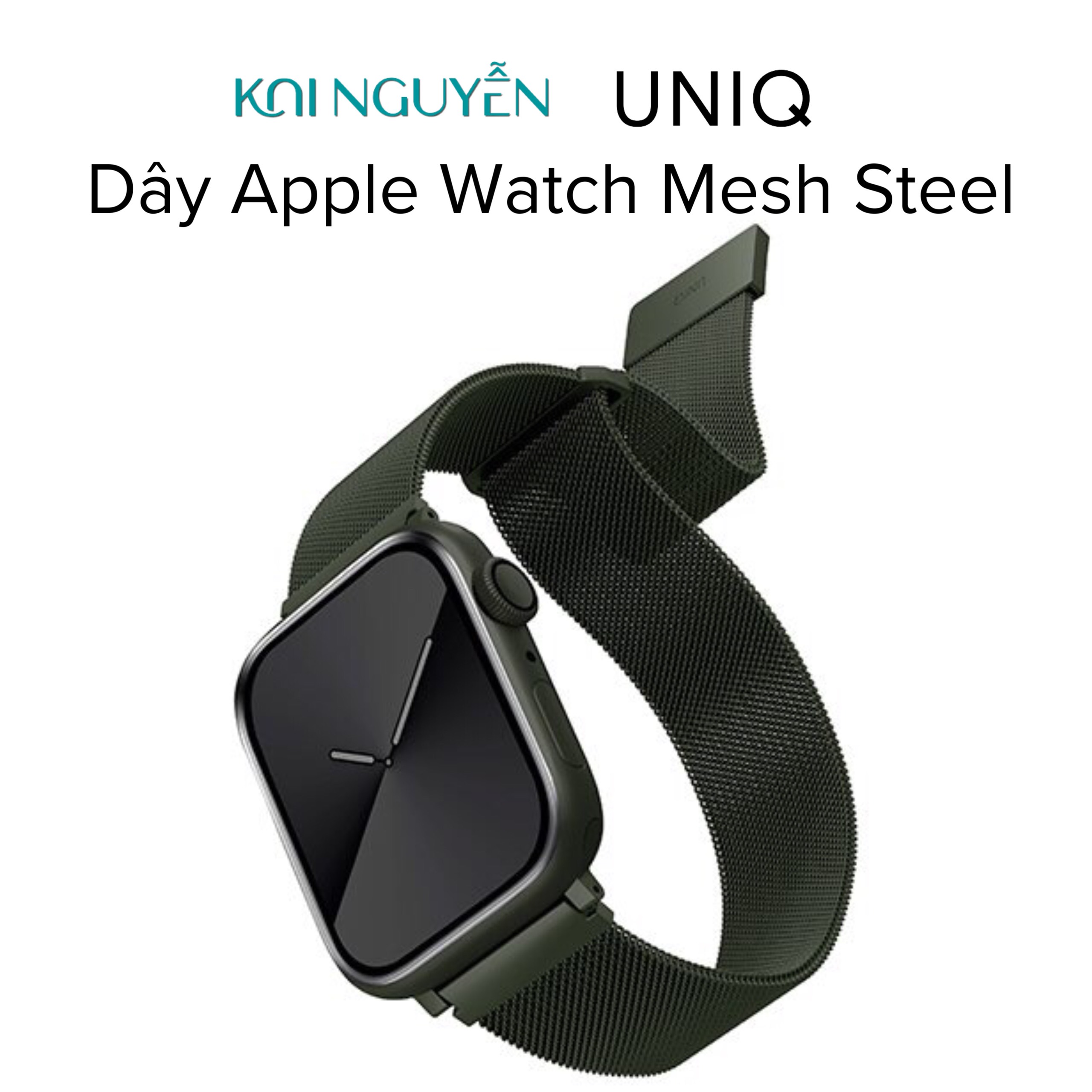 Dây Đeo Mesh UNIQ DANTE cho Apple Watch Mesh Steel Strap 38/40/41mm và 42/44/45/49mm _ Hàng chính hãng