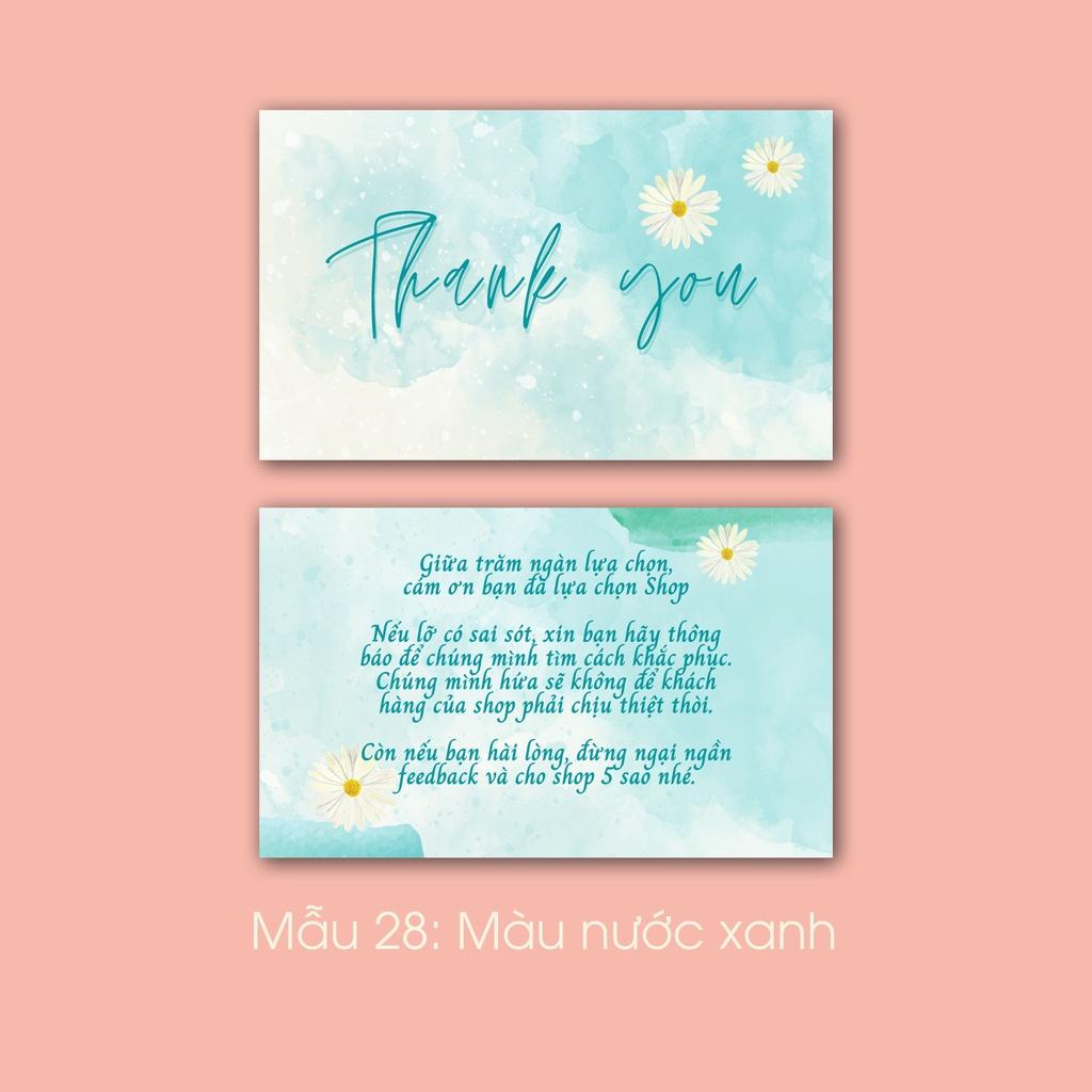 Hộp 95- 100 card cám ơn, thiệp cảm ơn hoặc Thank you card dành riêng cho shop bán hàng dùng để tặng khách hàng