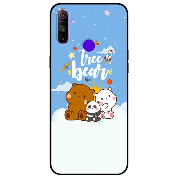 Ốp lưng dành cho Realme C3 mẫu Gấu Ngồi Trên Mây