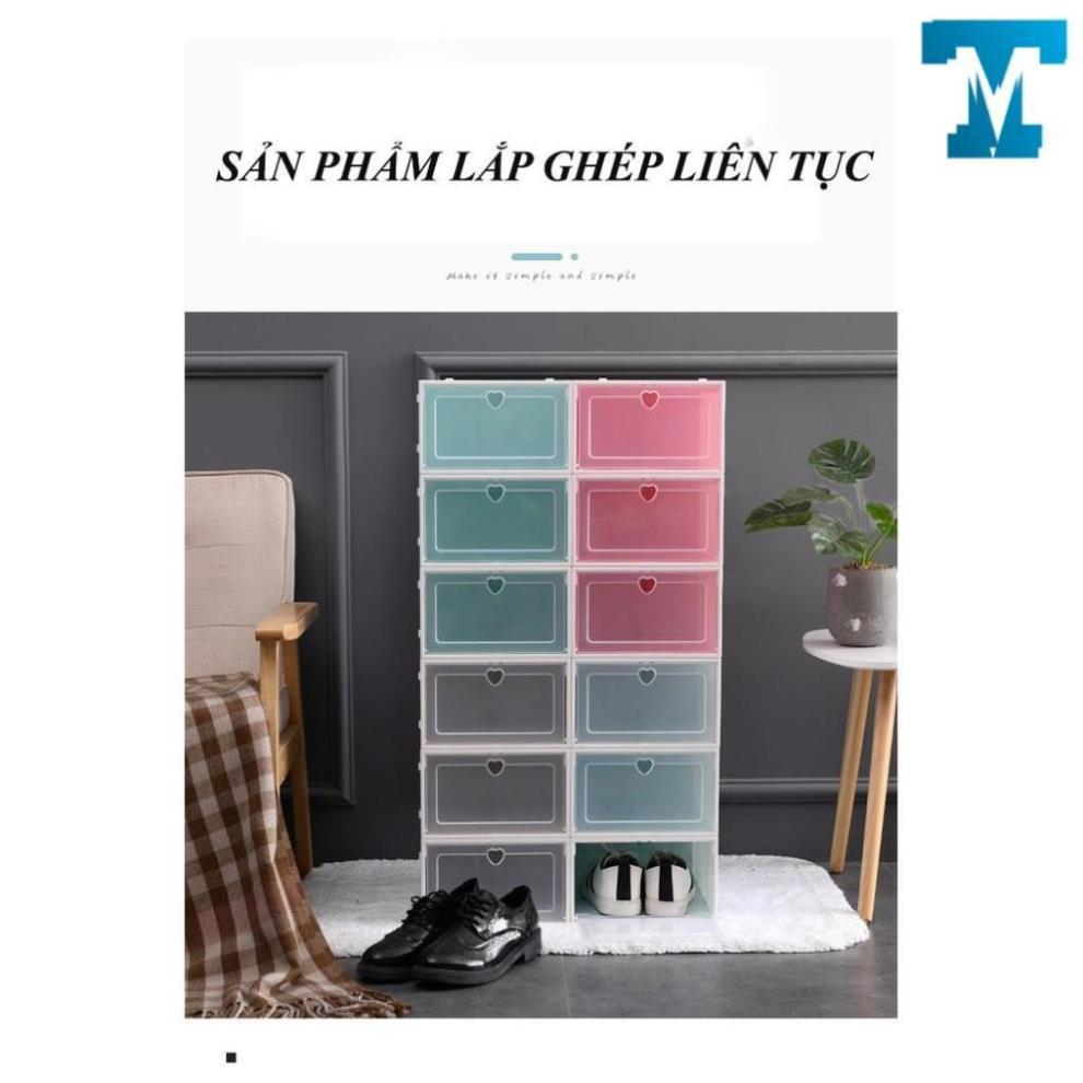 Hộp Đựng Giày Nắp Nhựa MIKA Đa Năng Tiện Dụng 33 x 23 x 13 cm