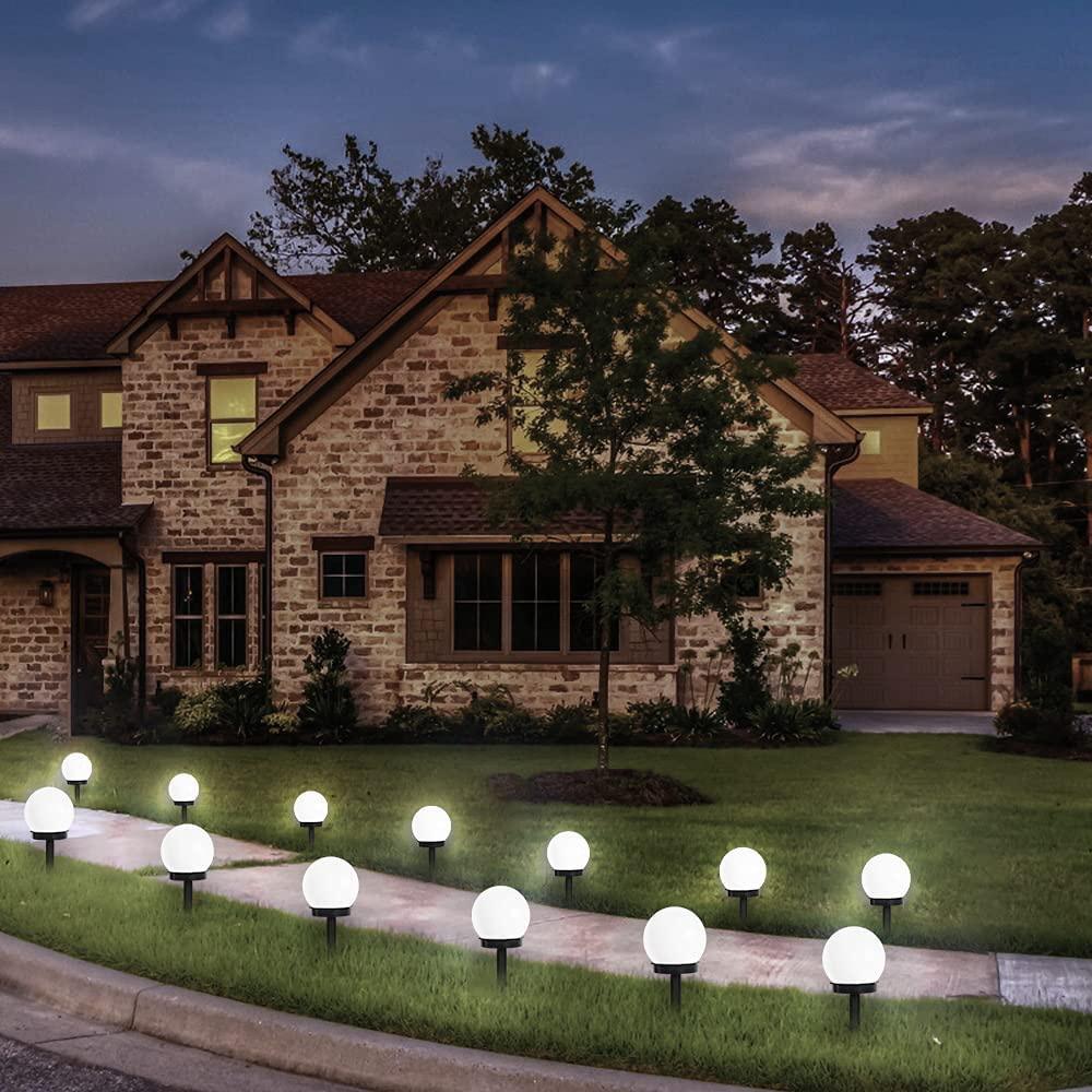 Bóng Đèn LED Năng Lượng Mặt Trời Hình Cầu Chống Thấm Nước Trang Trí Đường Đi/Sân Vườn