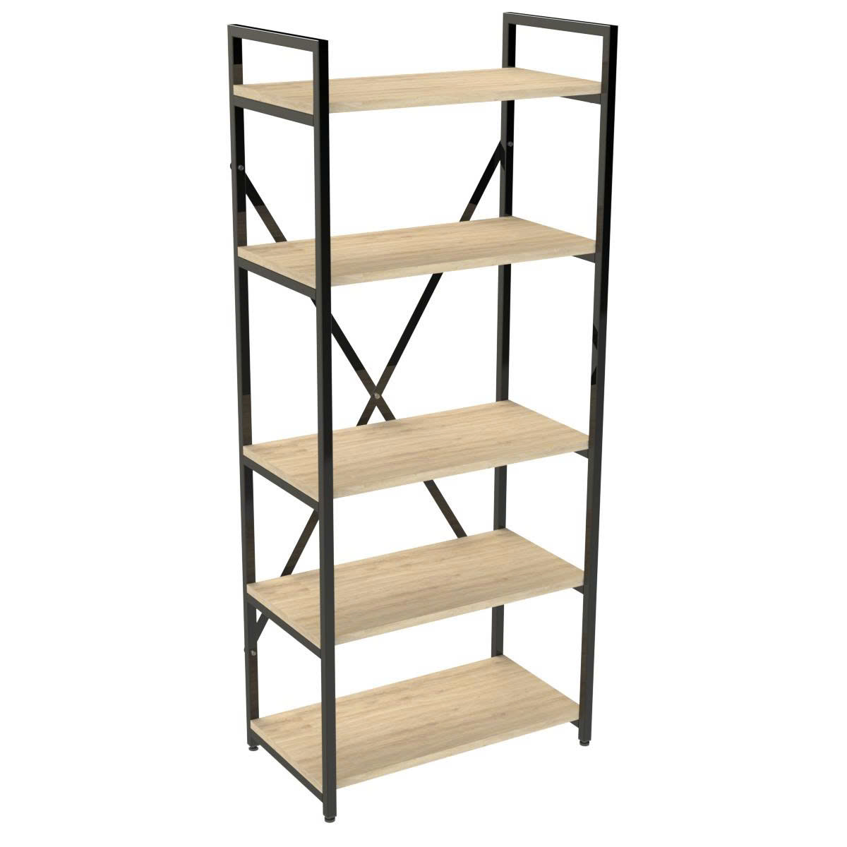 Kệ Đa Năng 5 Tầng Khung Sắt Mặt Gỗ Chắc Chắn Dễ Dàng Lắp Ráp Dùng Cho Nhà Bếp, Sắp Xếp Nhà Cửa, Decor