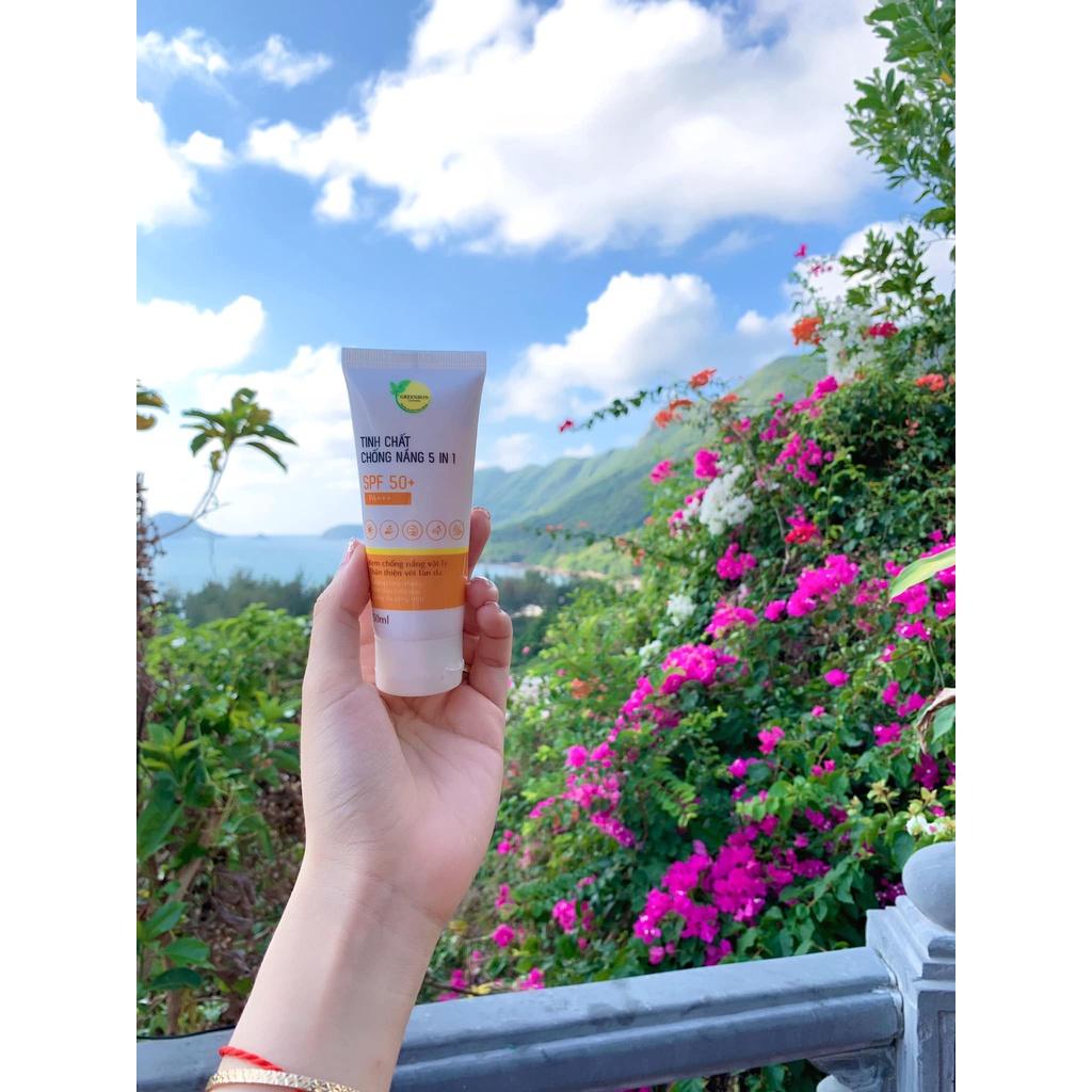 Kem chống nắng vật lý 50ml SPF 50+, PA+++ GreenBon Cosmetics