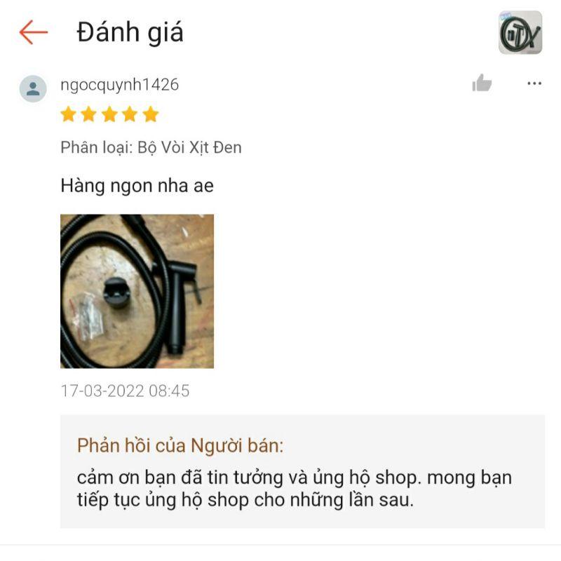 VÒI XỊT TOILET INOX 304 MÀU ĐEN