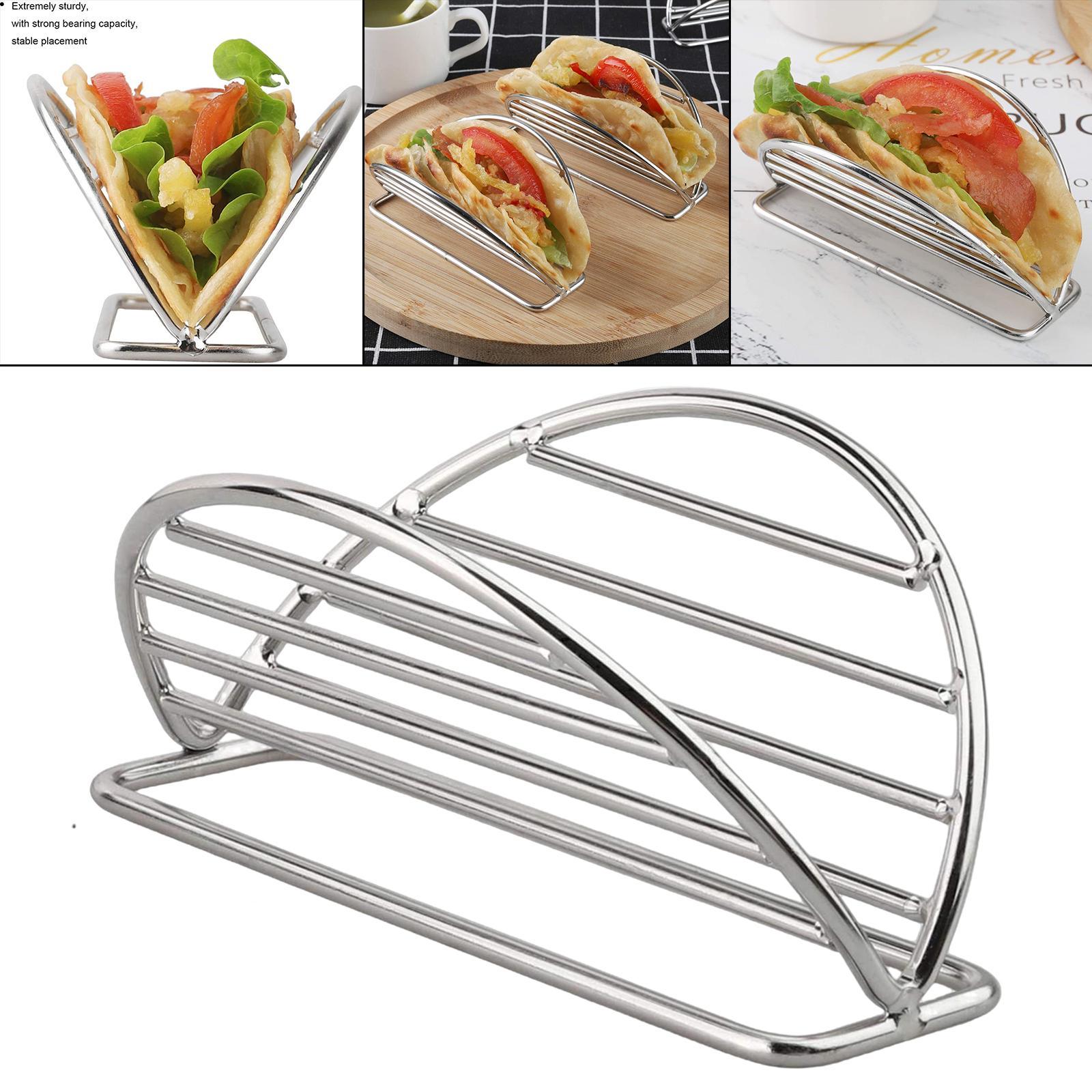Stainless Steel Taco Rack, Taco Shells Holder Stand for Kitchen Home Restaurant